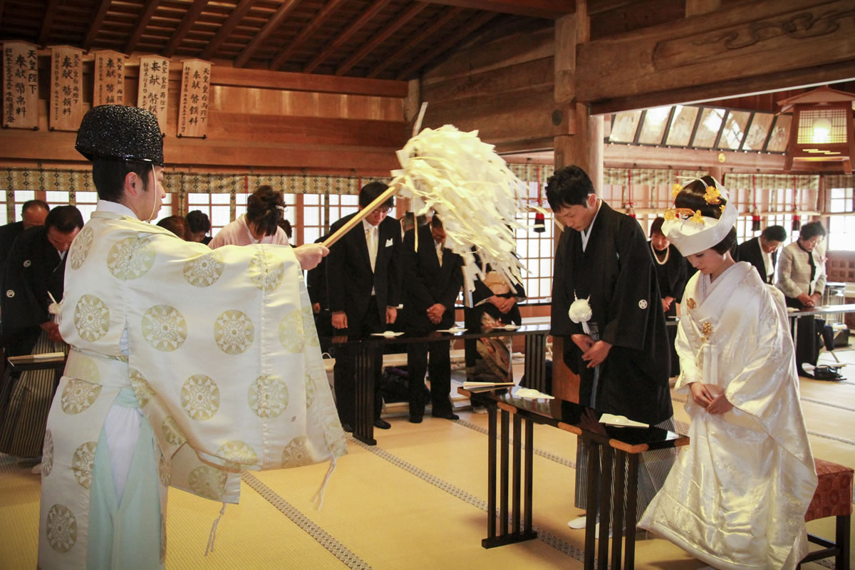 神前結婚式「修祓」