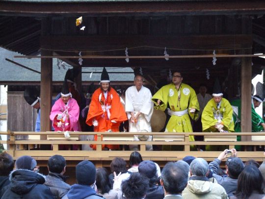 2月3日 節分祭斎行（　北京オリンピック女子レスリング金メダリスト　伊調馨選手・三島市出身　入間川部屋　磋牙司関）