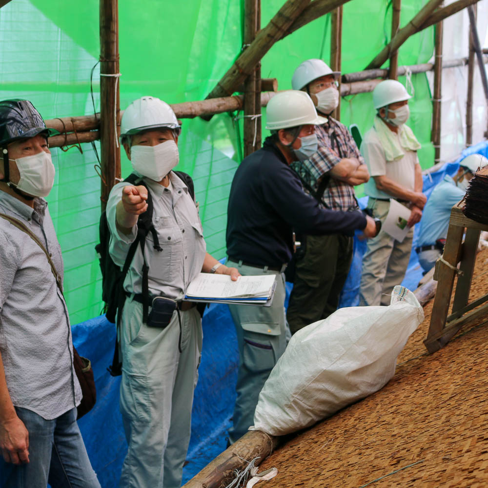 令和のお屋根替え「職人たちの活発な意見交換がされた、NPO法人静岡県伝統建築技術協会による視察研修」